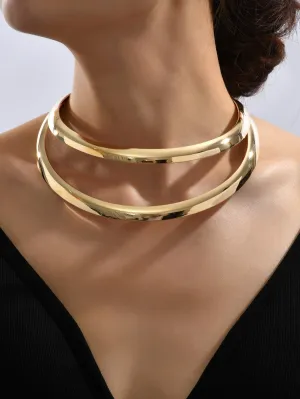 Layered Cuff Choker Jewelry for Women Gift for Her Necklace Accessories