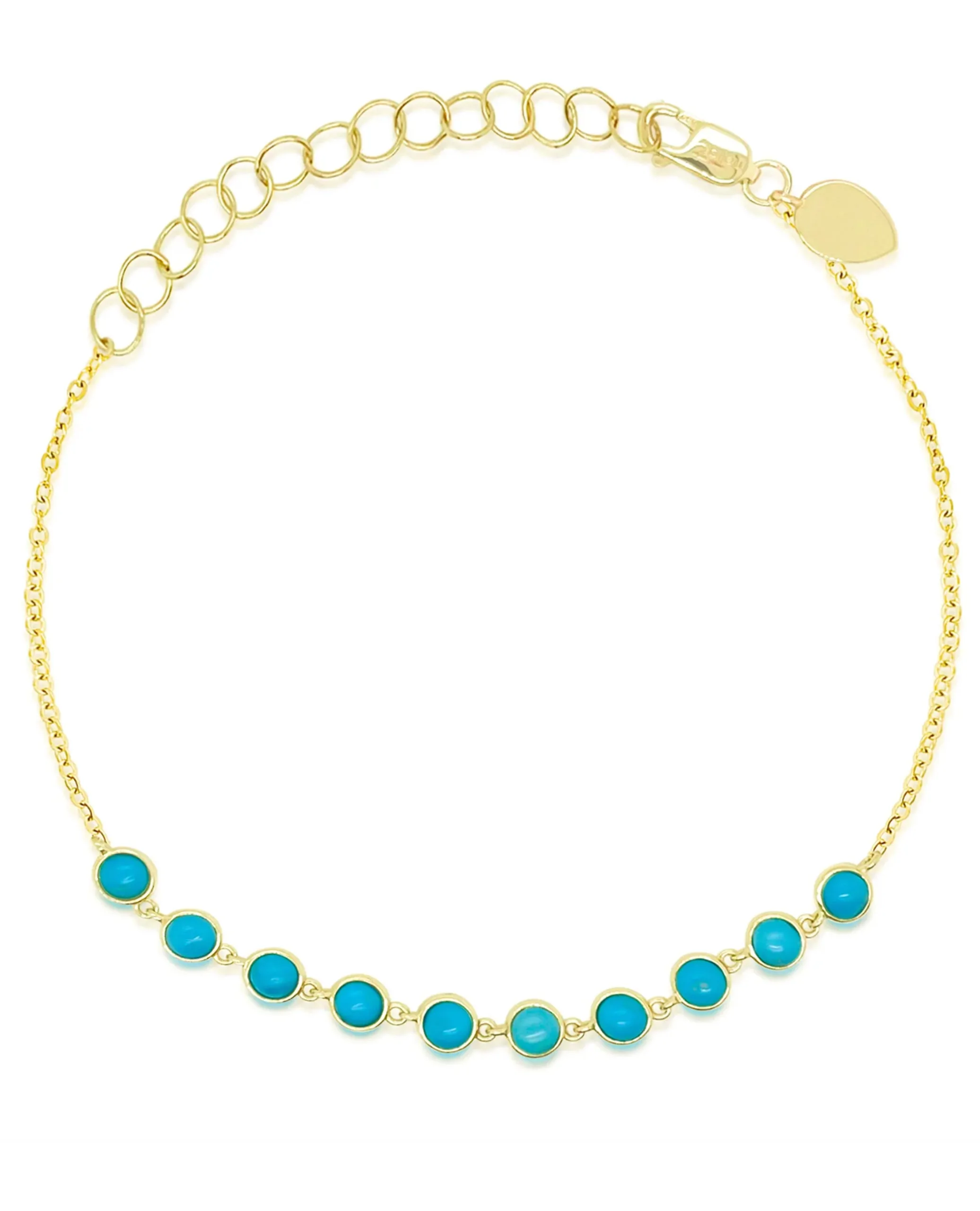 Meira T. 14K Yellow Gold Turquoise Bracelet