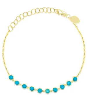 Meira T. 14K Yellow Gold Turquoise Bracelet