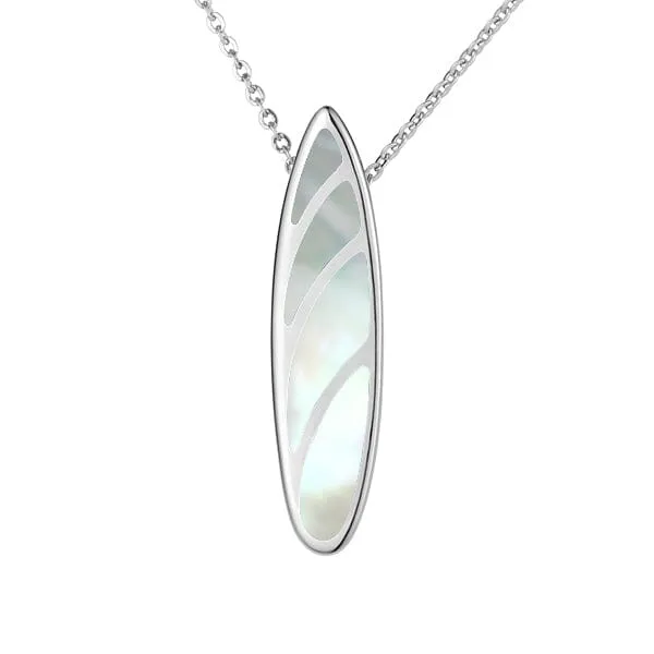 Mother of Pearl Hawaiian Surfboard Pendant