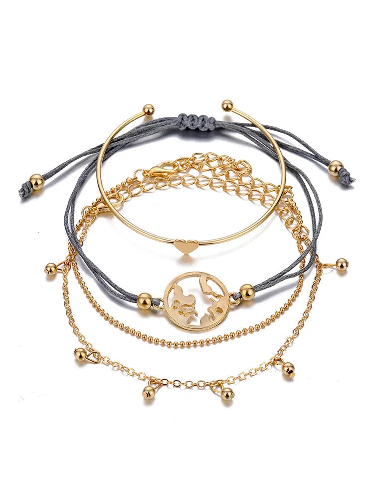 Multilayer Chian Bracelets Anklet