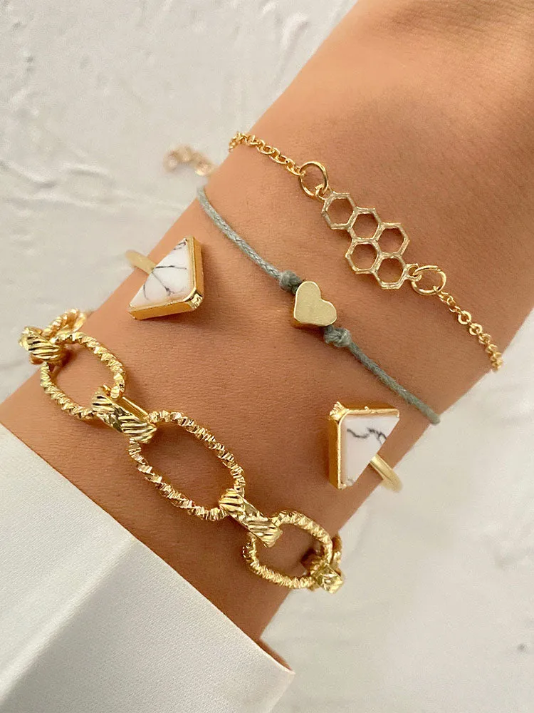 Multilayer Chian Bracelets Anklet