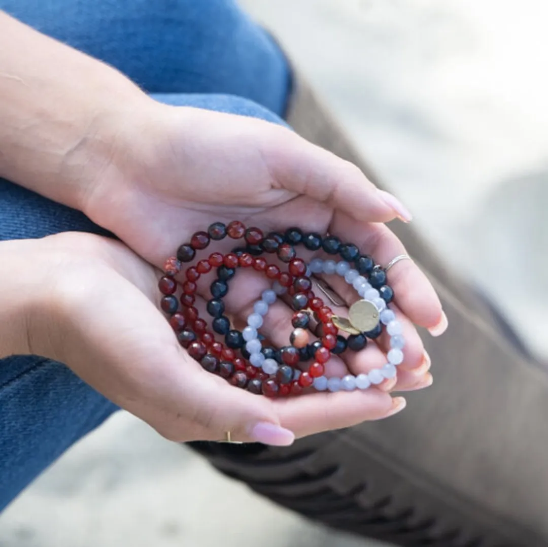 Navy Blue Stone Bracelets