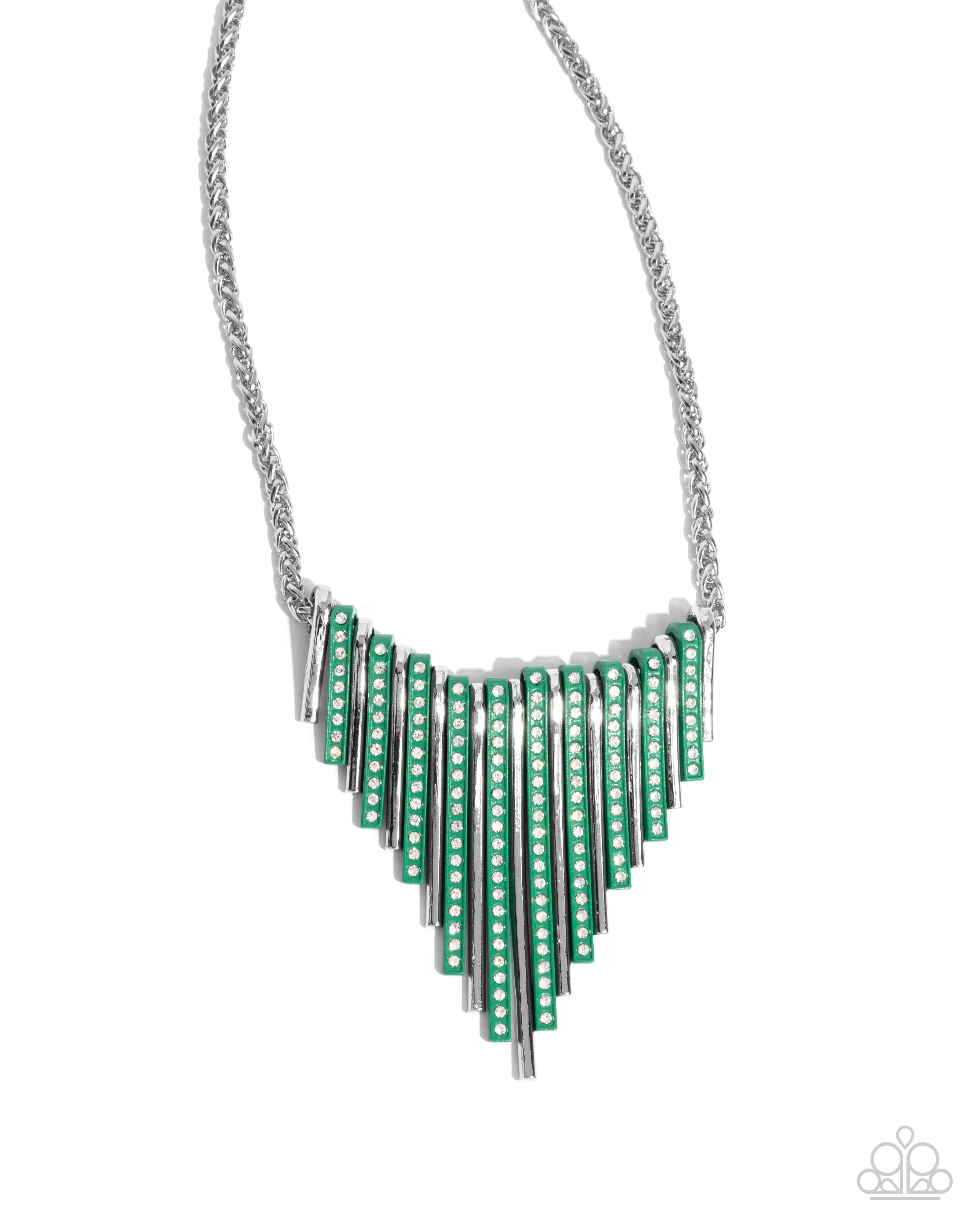 Necklaces Fashionable Fringe - Green SET66