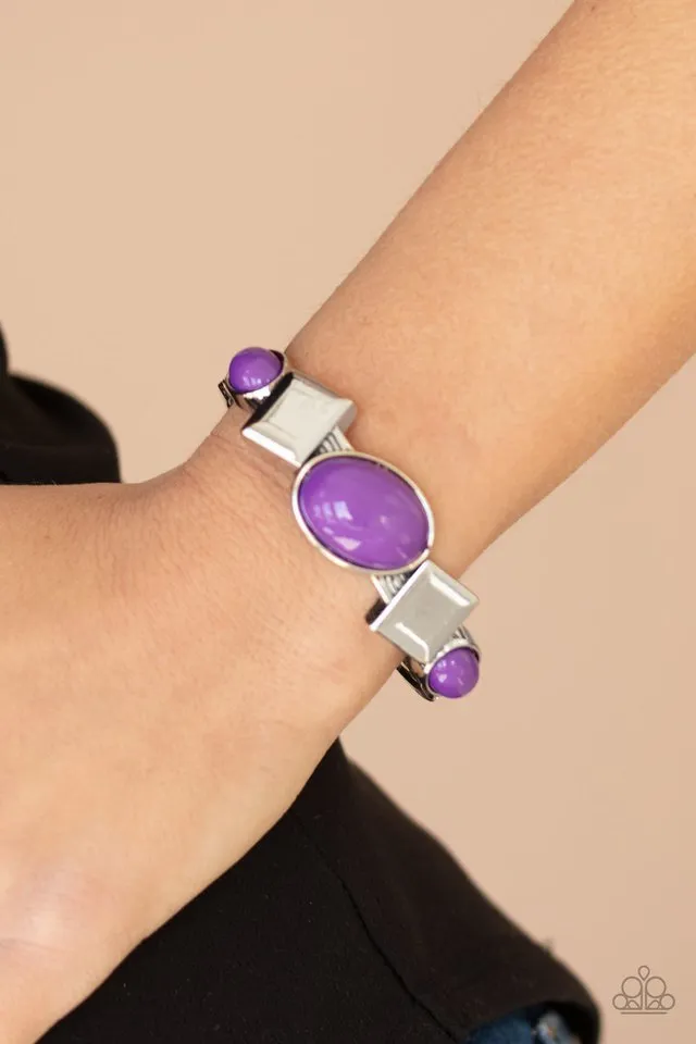 Paparazzi Bracelet ~ Abstract Appeal - Purple