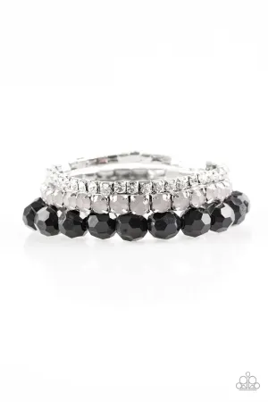 Paparazzi Bracelet ~ Beautiful Bravado - Black