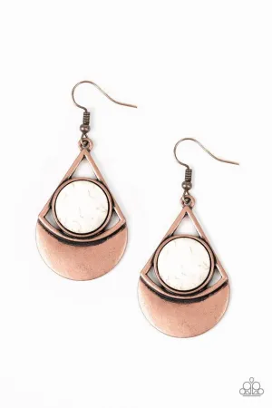 Paparazzi Earring ~ Sonoran Sailing - Copper