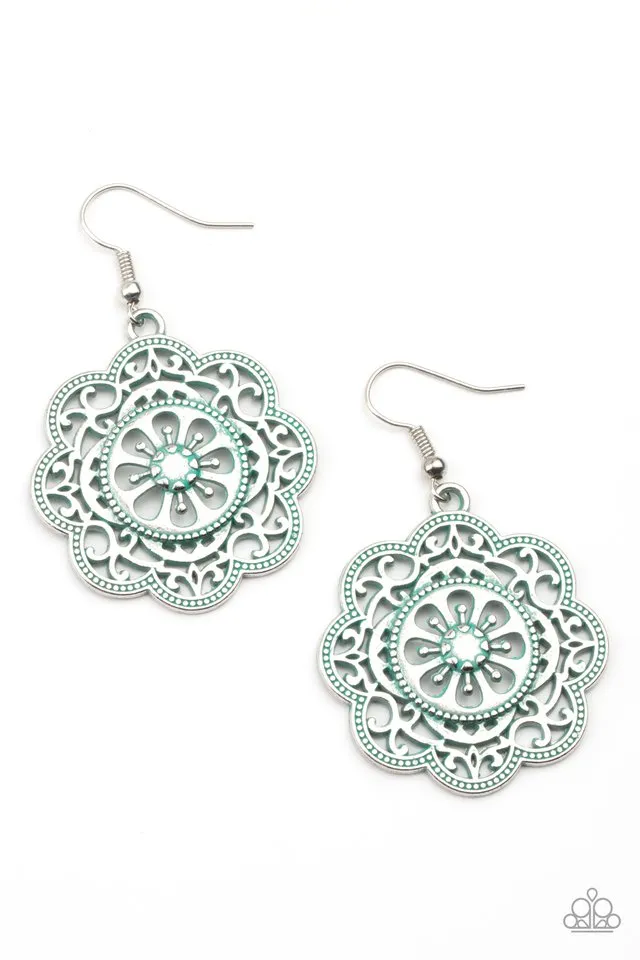 Paparazzi Earring ~ Western Mandalas - Blue