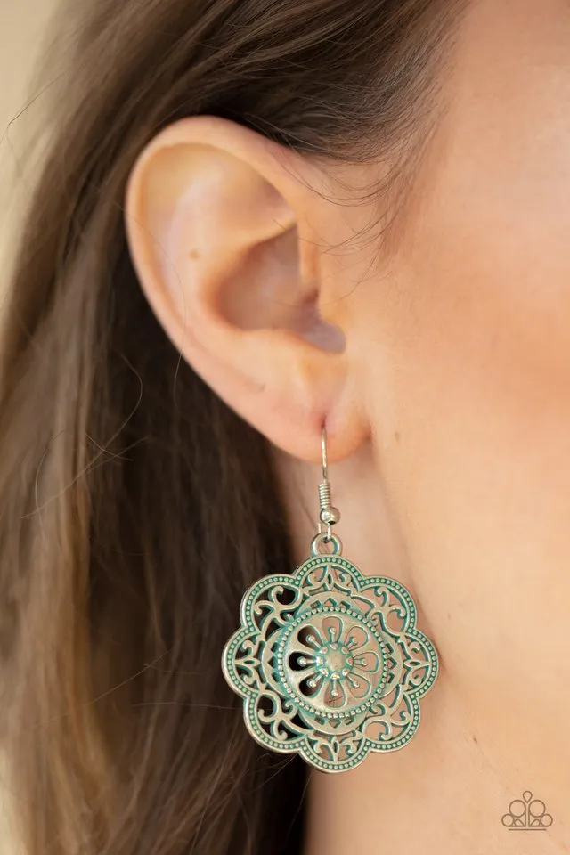 Paparazzi Earring ~ Western Mandalas - Blue