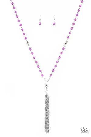 Paparazzi Necklace ~ Tassel Takeover - Purple