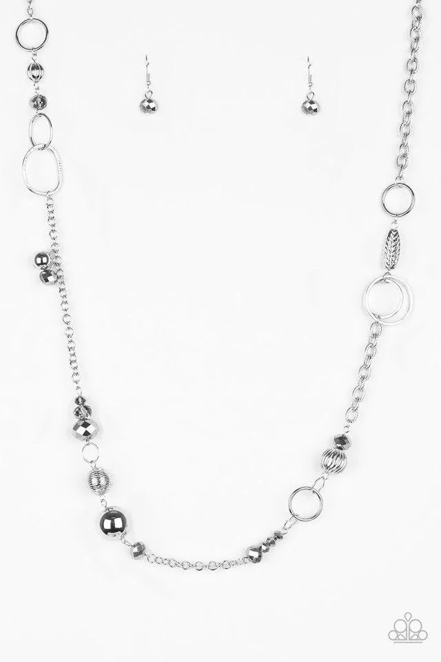 Paparazzi Necklace - Too HAUTE To Handle - Silver