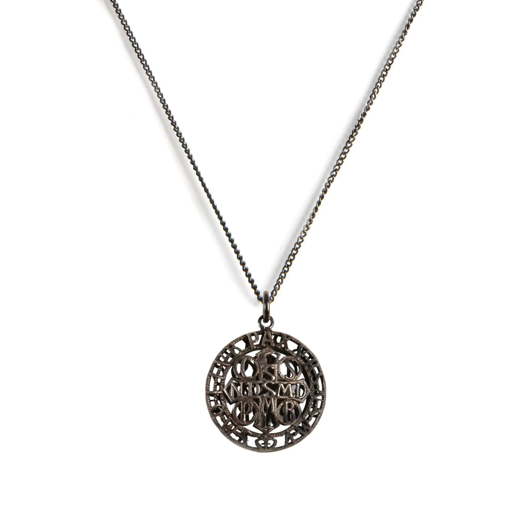 Peace Cross Globe Charm Necklace