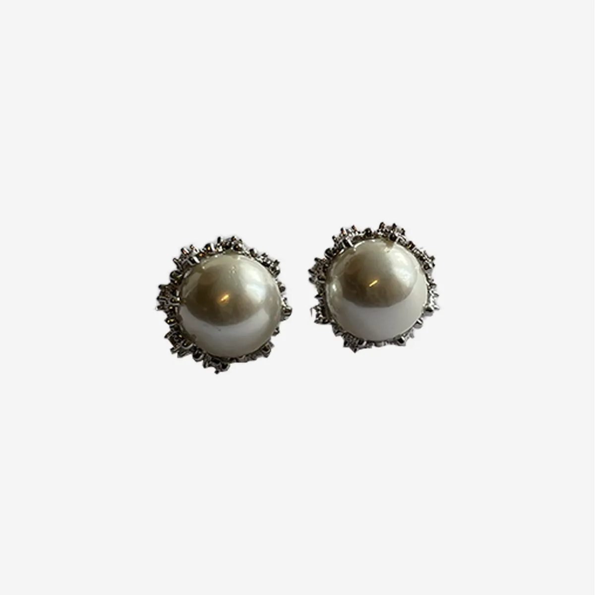 PEARL DIAMOND NEST EARRINGS