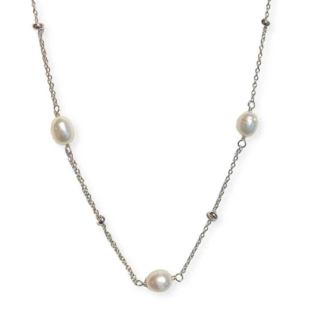 Pearlea Pearl Station Necklace