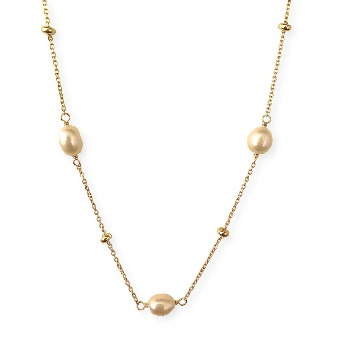 Pearlea Pearl Station Necklace