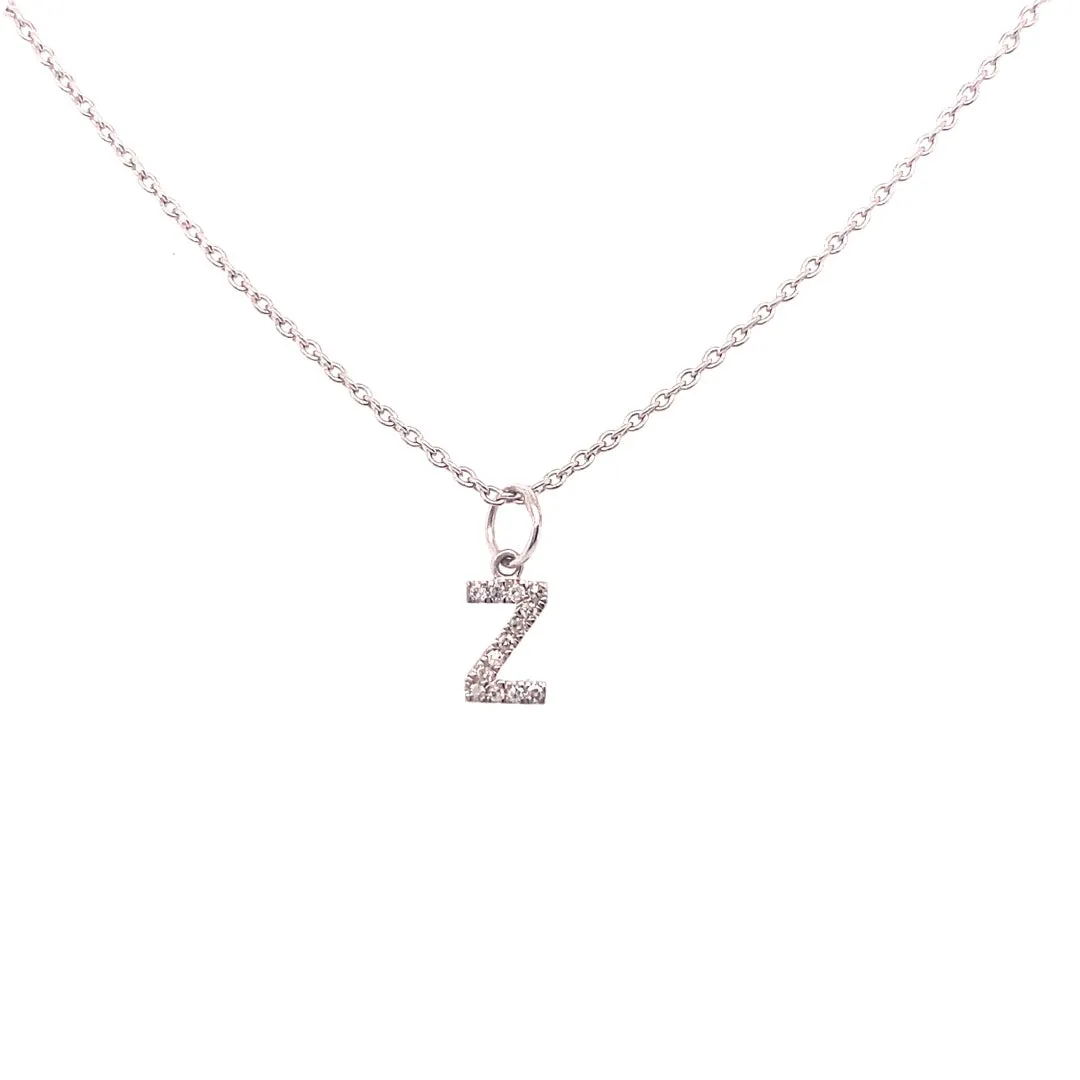 Personalized Diamond Initial Pendant