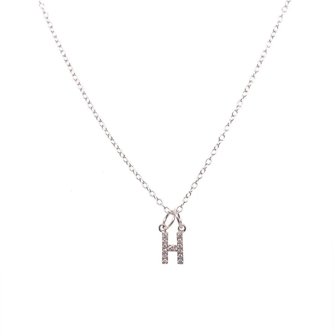 Personalized Diamond Initial Pendant