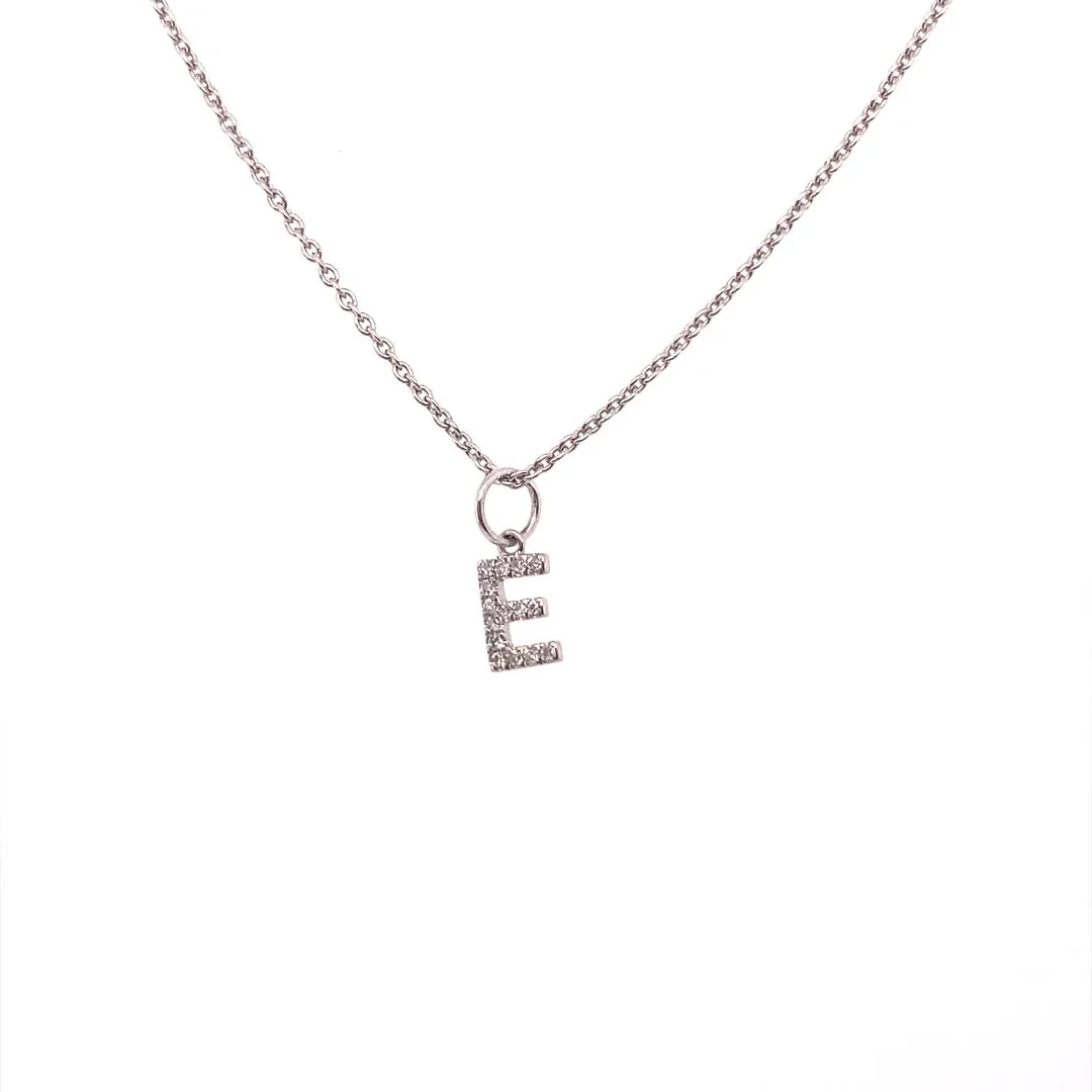 Personalized Diamond Initial Pendant