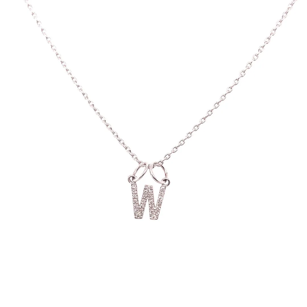 Personalized Diamond Initial Pendant