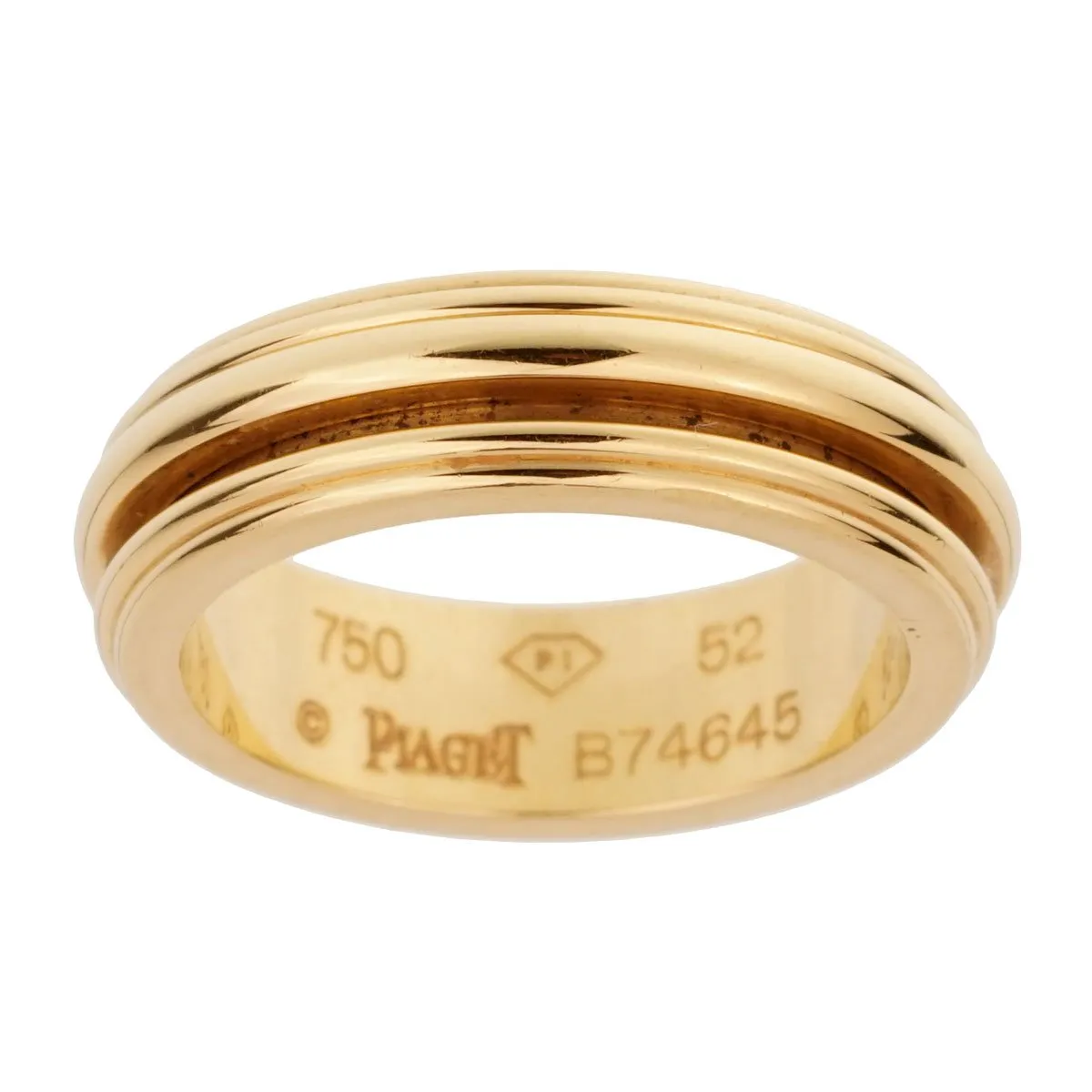 Piaget Possession Yellow Gold Spinning Ring Sz 6