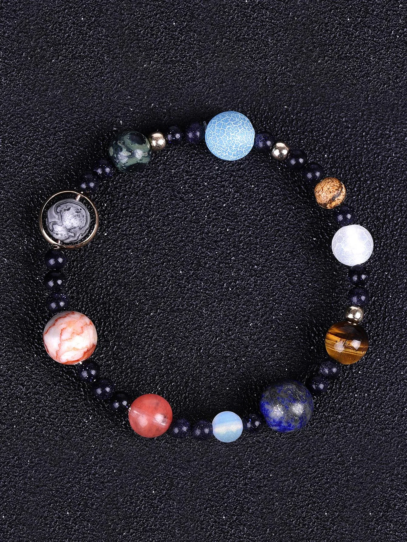 Planets Design Beads  Boho Colorful Beaded Bracelet Women Bracelet Stackable