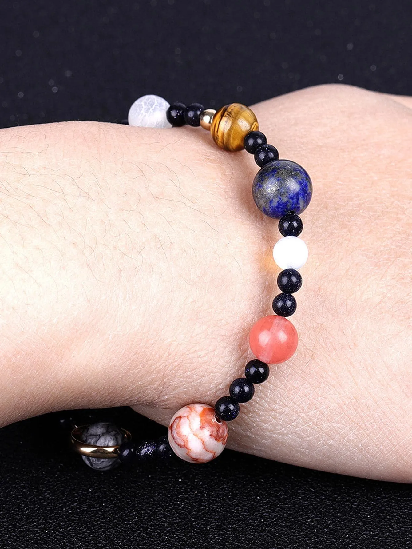 Planets Design Beads  Boho Colorful Beaded Bracelet Women Bracelet Stackable