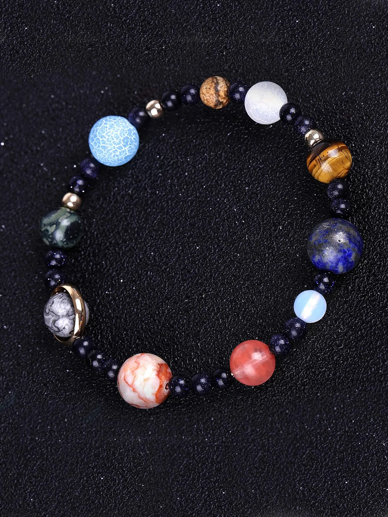 Planets Design Beads  Boho Colorful Beaded Bracelet Women Bracelet Stackable