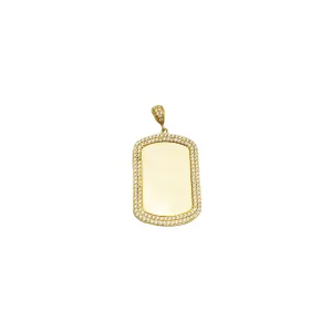 Rectangle Shape Picture Pendant (14K)