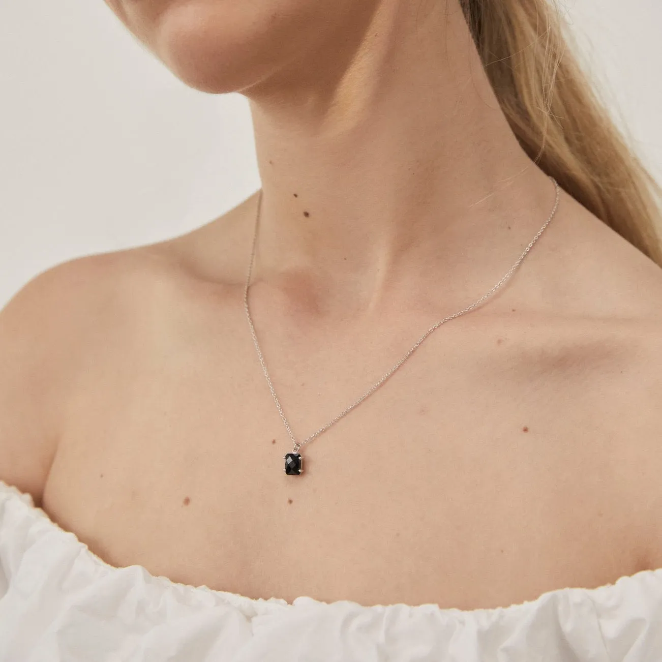 Reverie / Necklace / Black Spinel   Silver