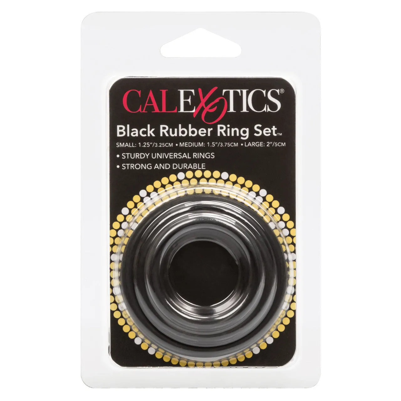 Rings! Black Rubber Cock Rings (3 Piece Set)