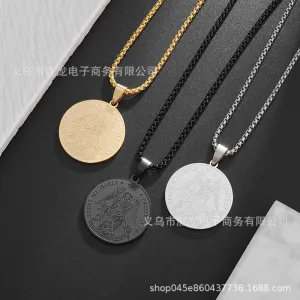 saint Christopher protect us necklace