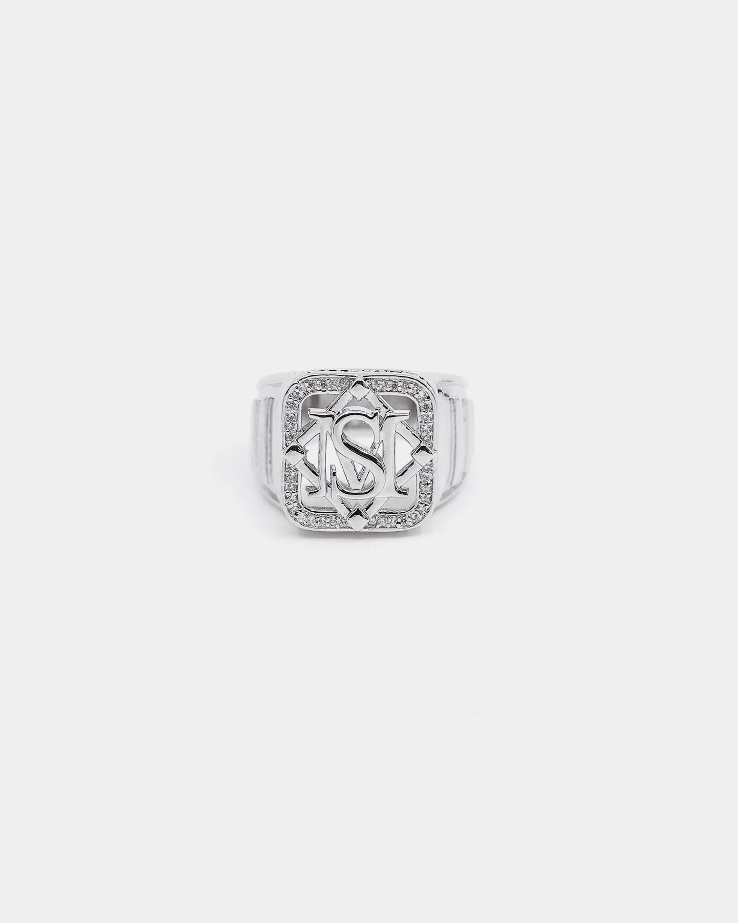 Saint Morta Men's Lineage Championship Ring Iced White Gold