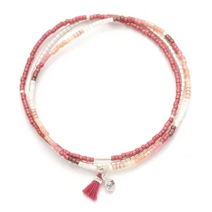 Scout Chromacolor Miyuki Bracelet Trio - Blush Muli/Silver