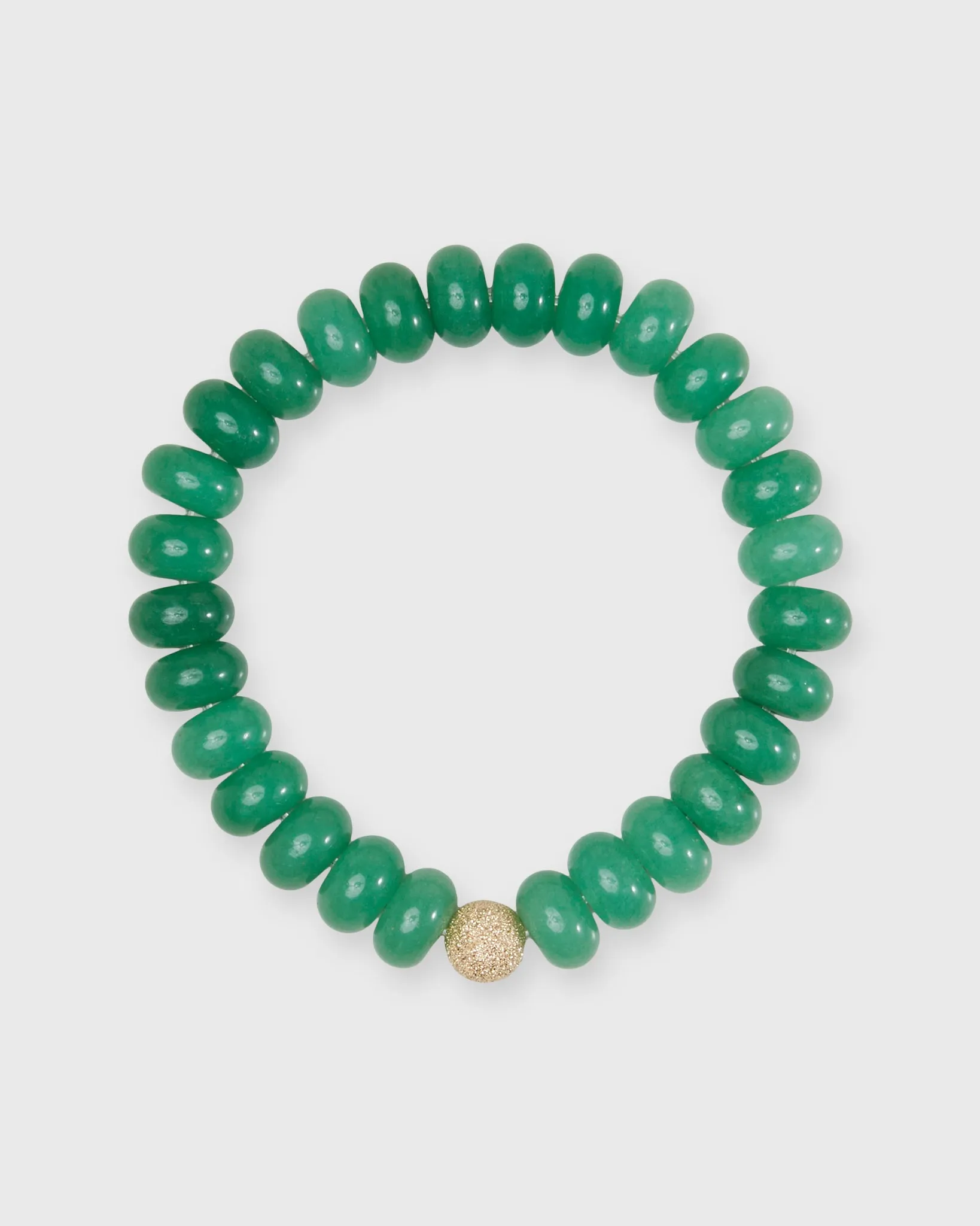 Semi Precious Beaded Bracelet in Matcha Monochrome