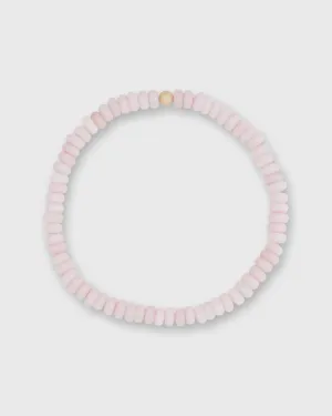 Semi Precious Beaded Choker in Milky Pink