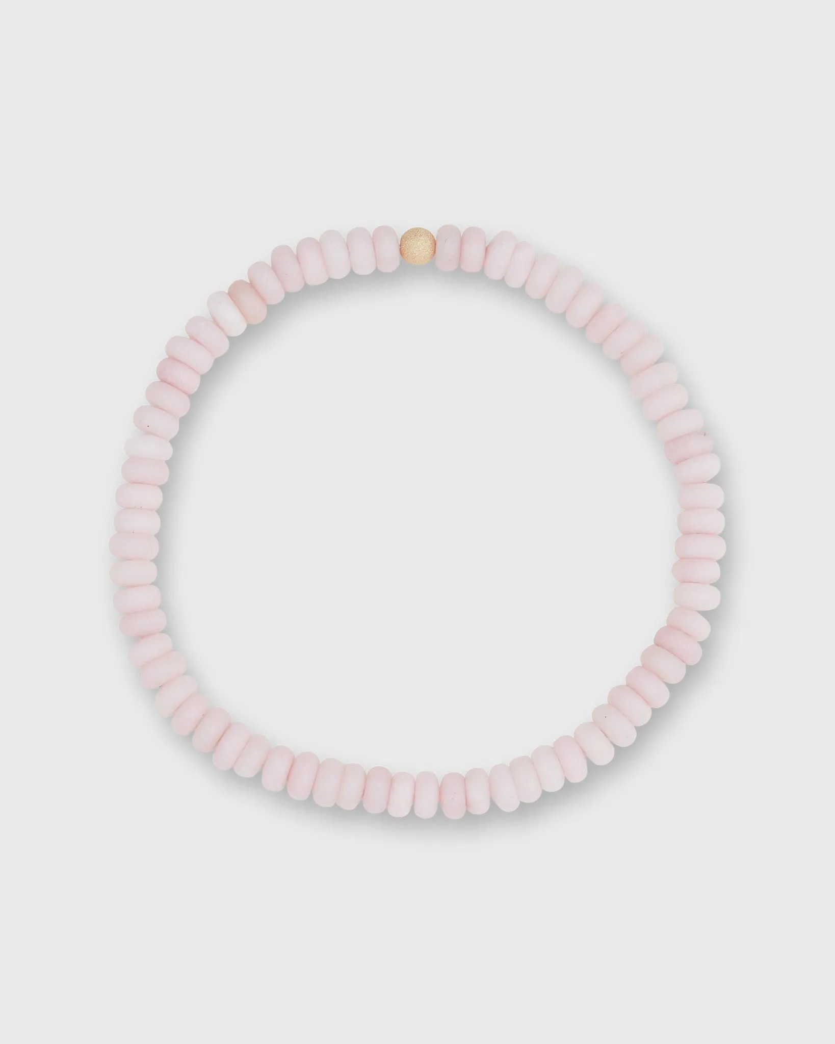 Semi Precious Beaded Choker in Milky Pink