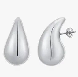 Silver Trendy Teardrop earrings