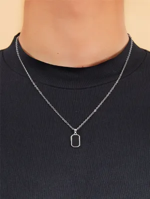 Simple Geometric Charm Necklace for Men Jewelry for Men Gift for Men Fashion