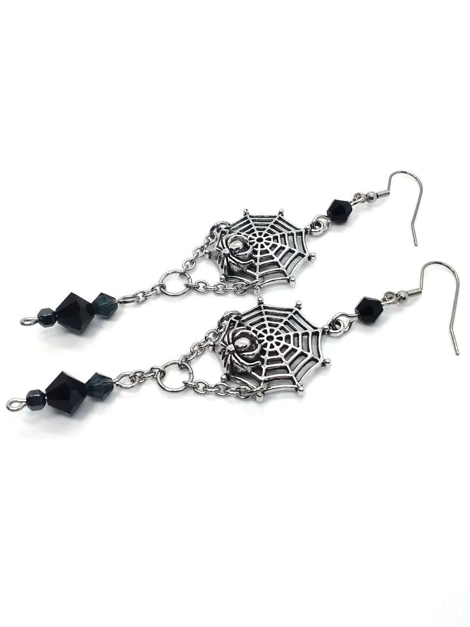 Spider Web Earrings