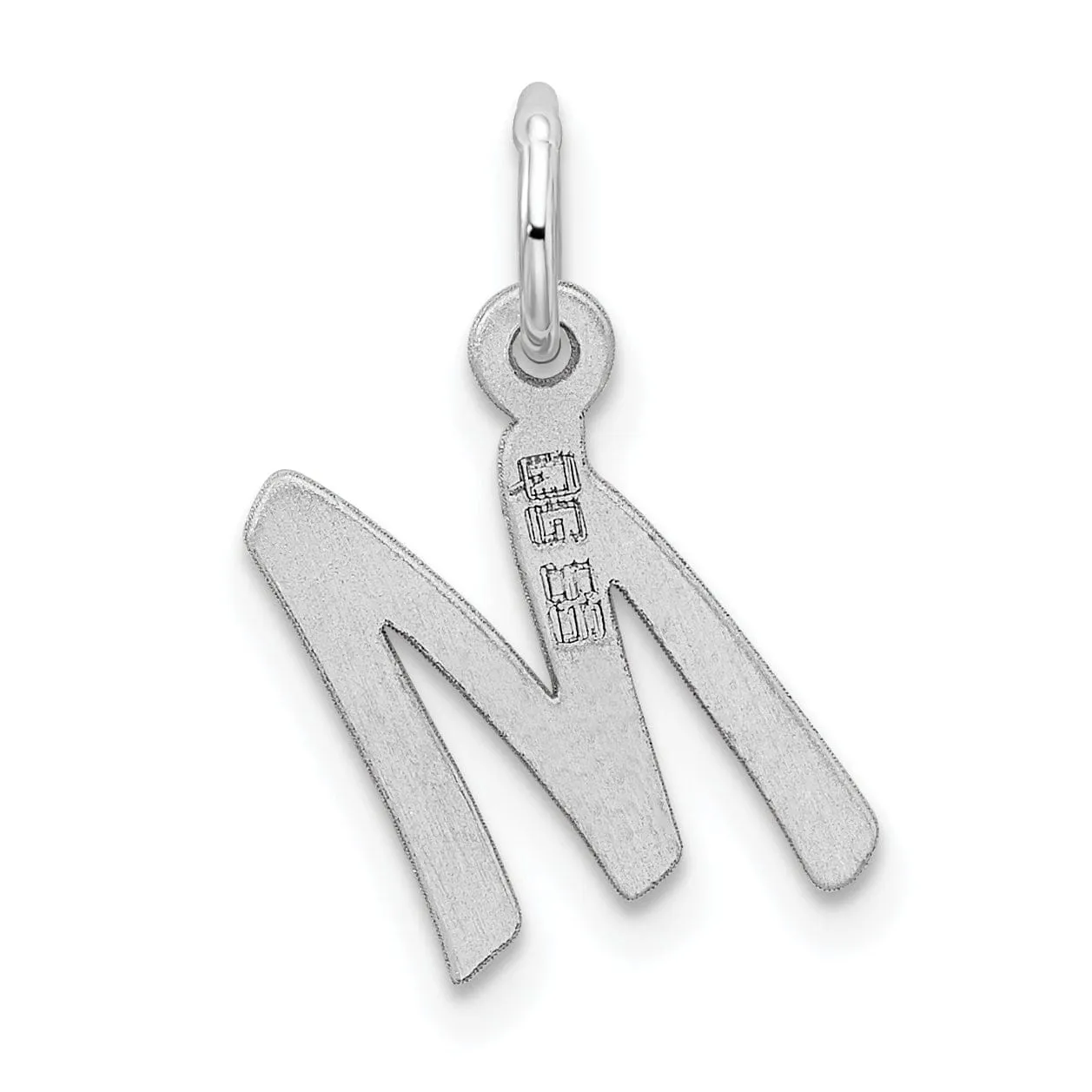 Sterling Silver Small Initial M Charm