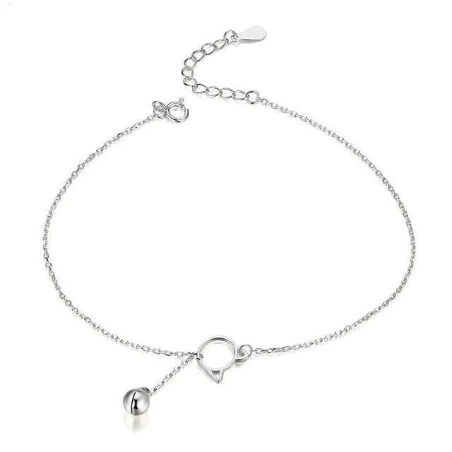 Stylemein - Ultra Thin Sterling Silver Anklet Bracelets