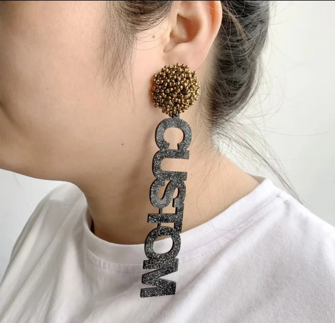 Team Pom Pom Earrings