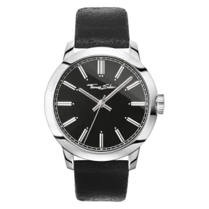 Thomas Sabo Black Leather Mens Watch