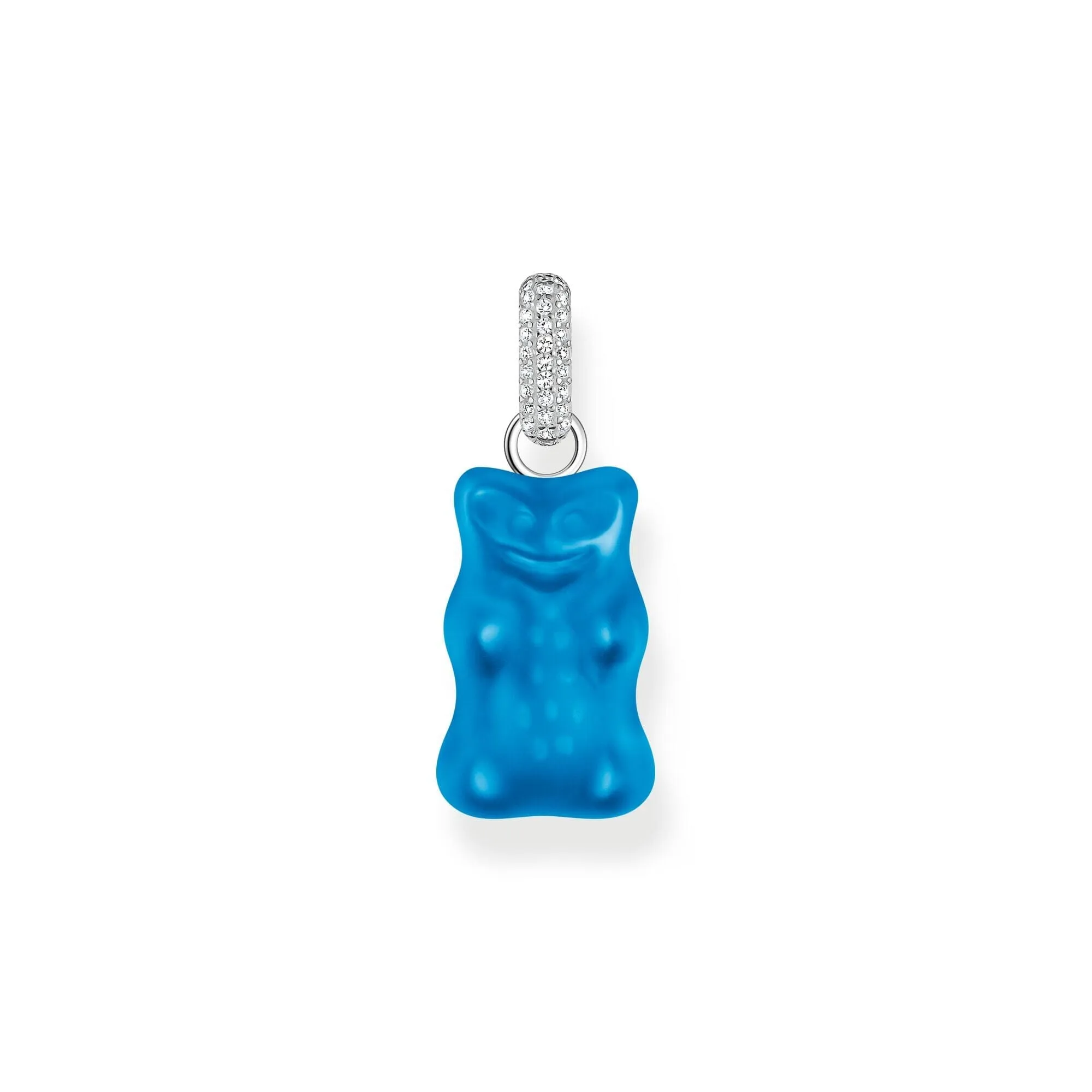 THOMAS SABO Large pendant with blue goldbears and zirconia