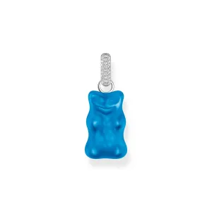 THOMAS SABO Large pendant with blue goldbears and zirconia