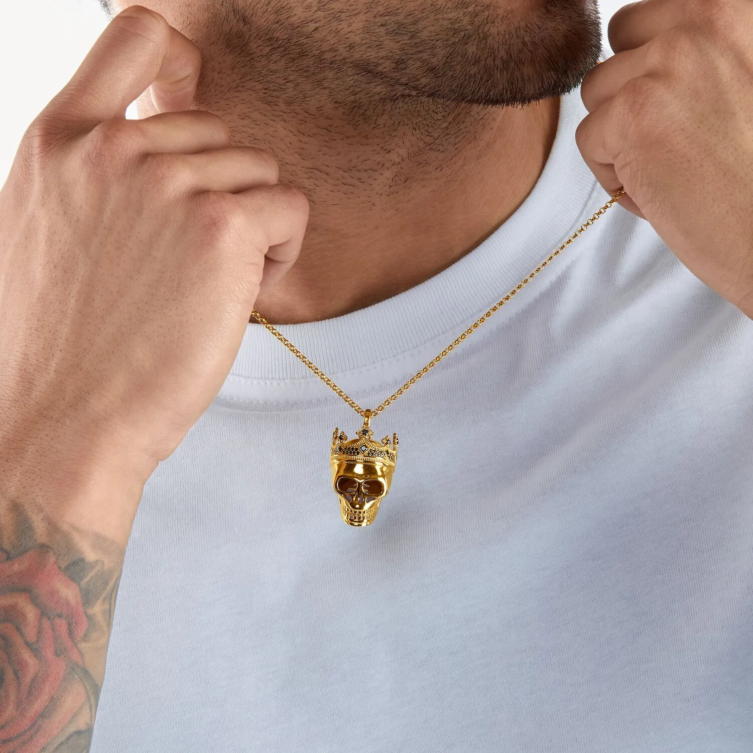 Thomas Sabo Pendant Skull Gold