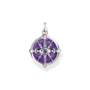 THOMAS SABO Silver Cosmic Eye Pendant with Colourful Stones