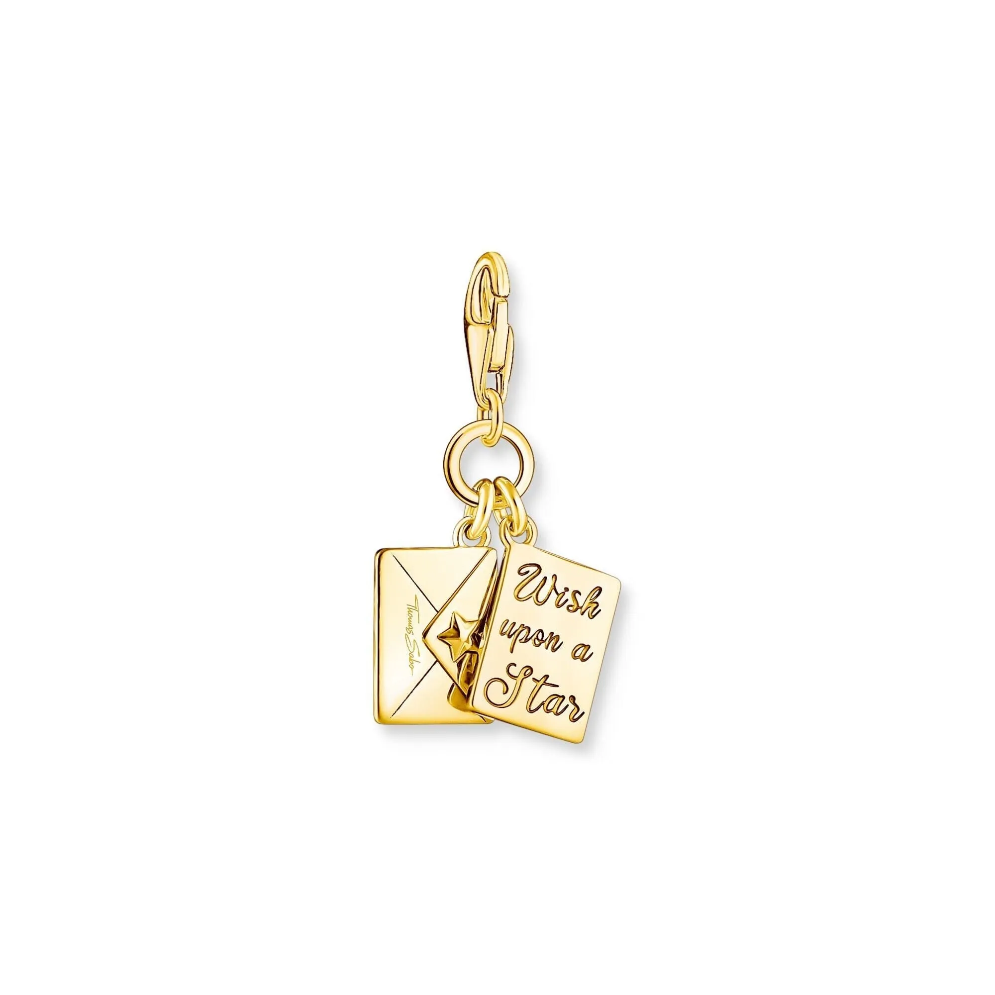 THOMAS SABO Yellow-Gold Plated Wish Upon A Star Letter Charm