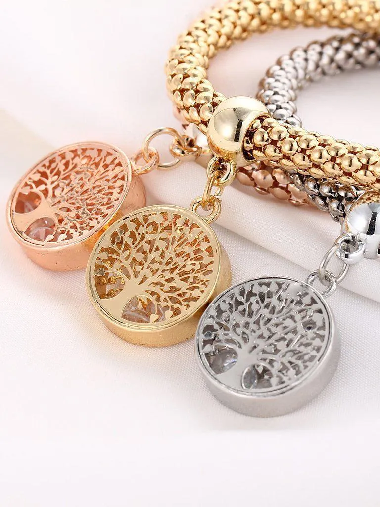 Tree Shaped Charm Bracelet Set