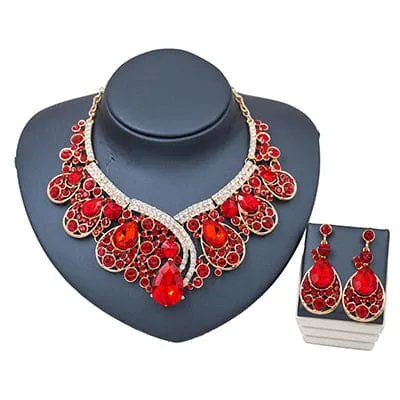 Trendy Bridal Crystal Jewelry Set